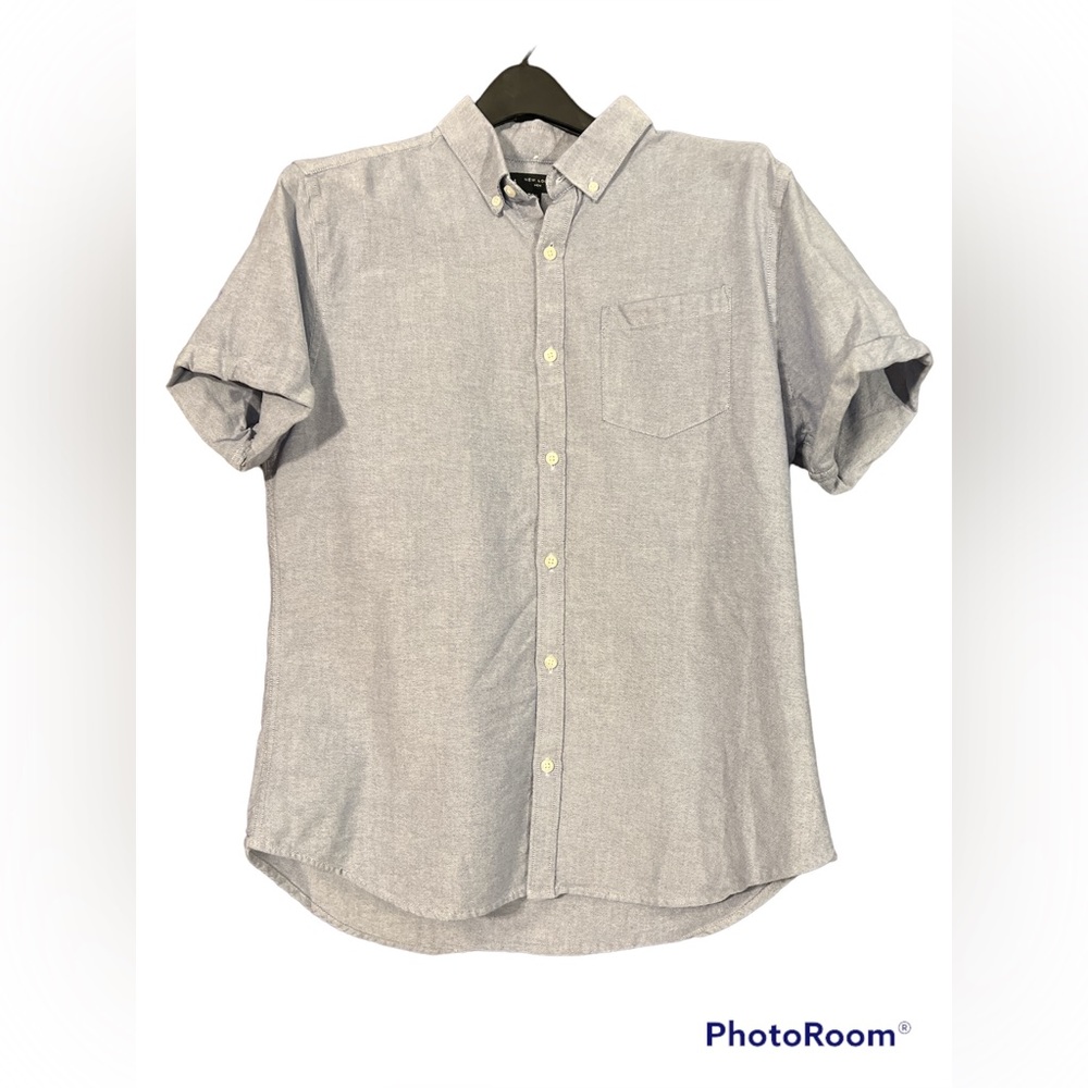New Look Men’s Large Blue Button Up Shirt